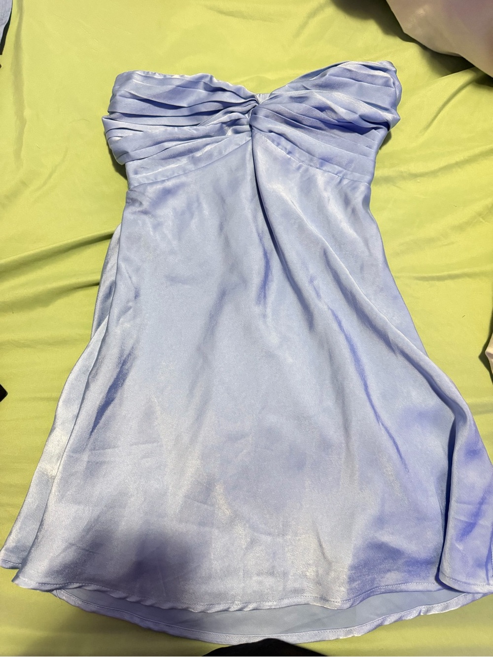 Altar'd State Strapless Satin Chemise - Light Lavender